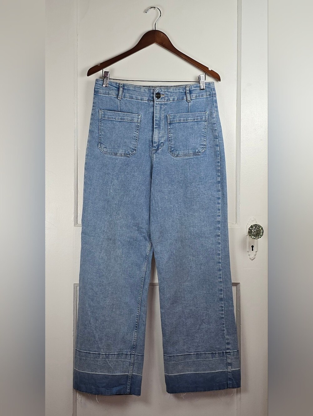 Bagatelle Light Wash Wide Leg High Rise Jeans 30